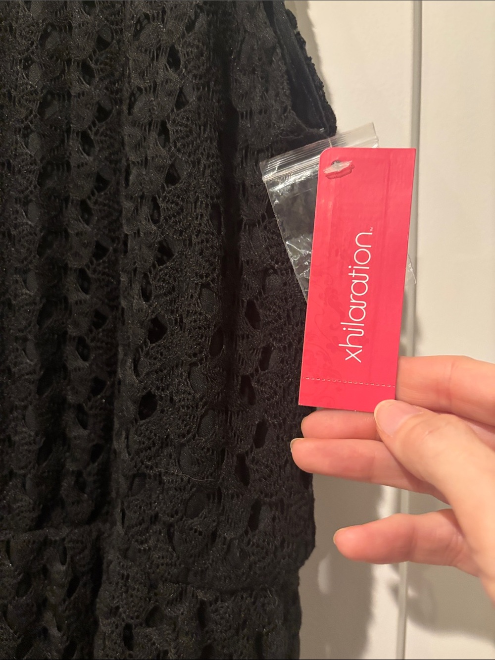Target Black Lace Sleeveless Fit-and-Flare Dress - Picture 3 of 7